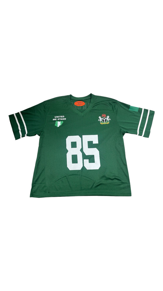 Green Unisex Nigerian Coat of Arms Football Jersey